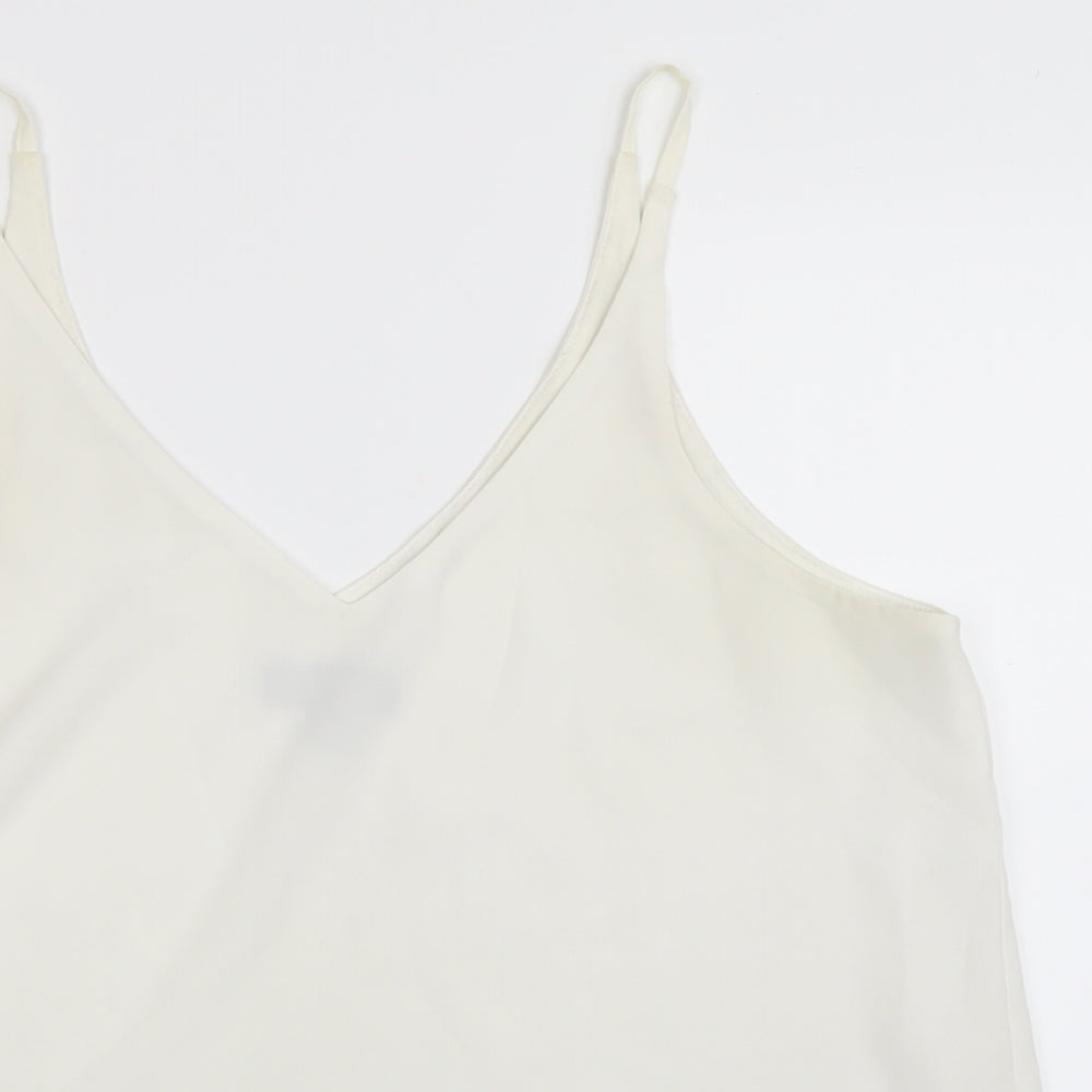 Topshop Womens White   Basic Tank Size 10
