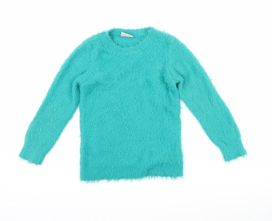 Matalan Girls Blue   Pullover Jumper Size 7 Years