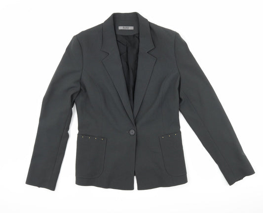 blues collection Womens Grey   Jacket Suit Jacket Size 10