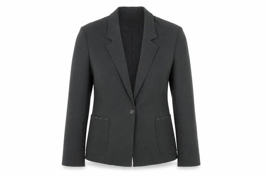 blues collection Womens Grey   Jacket Suit Jacket Size 10