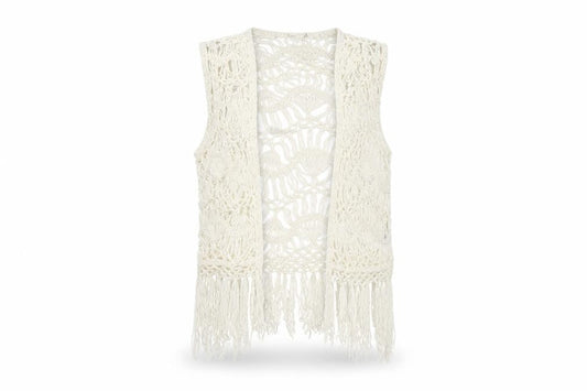 Front view of F&F women’s white cardigan jumper, size S