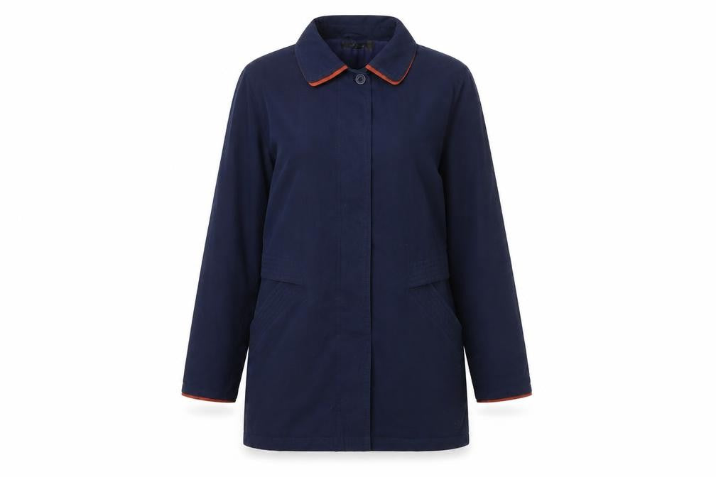 style file Womens Blue   Overcoat Coat Size 10