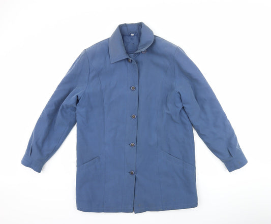 JBC Collection Womens Blue   Overcoat Coat Size 10
