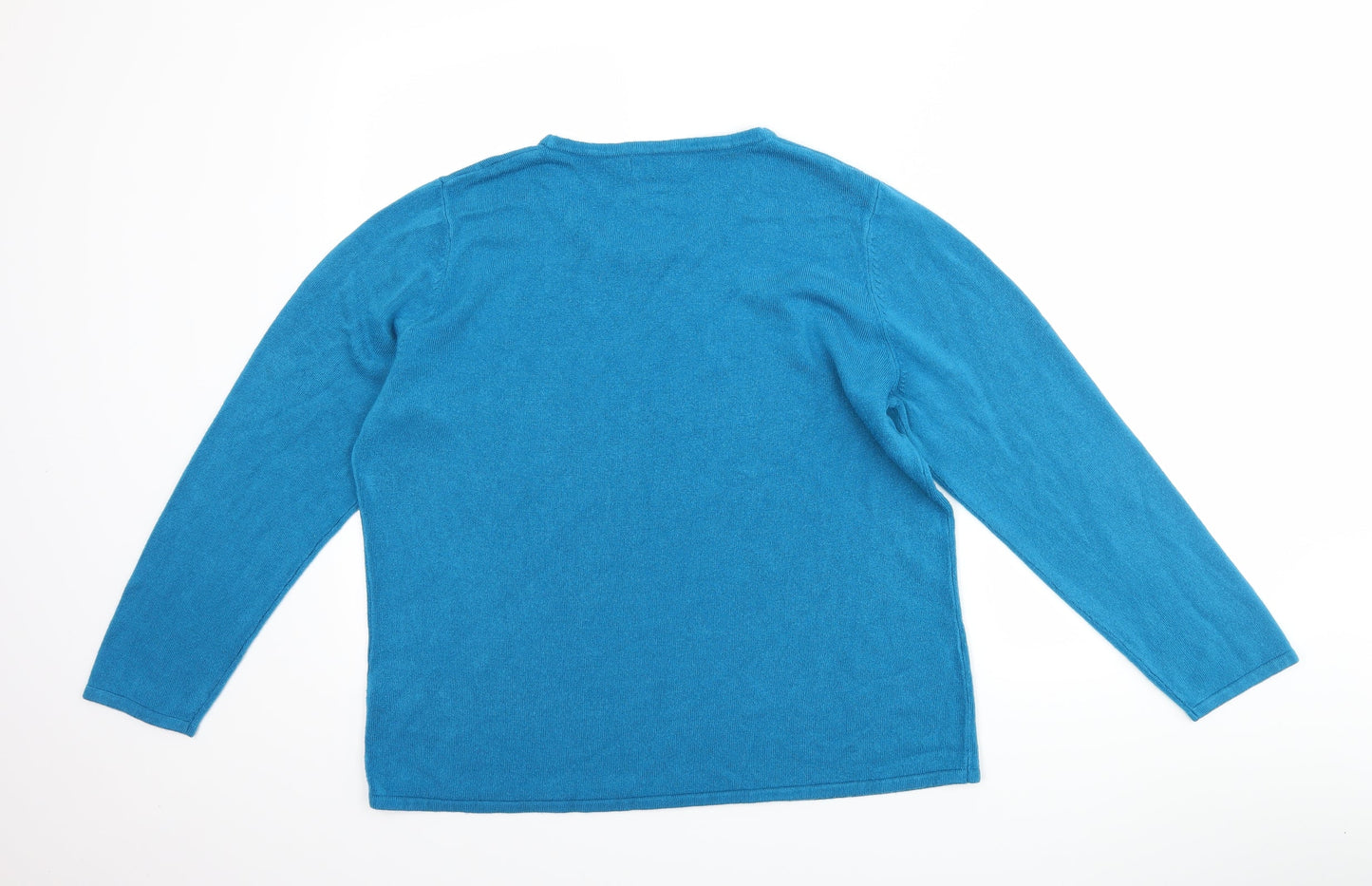 bm Collection Womens Blue   Pullover Jumper Size L
