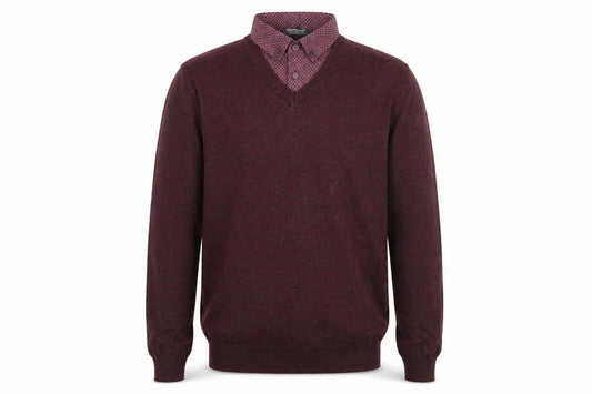 Front view of Cedarwood State men’s purple jumper, size XS