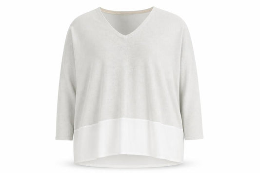 Front view of Zara women’s grey jumper, size L