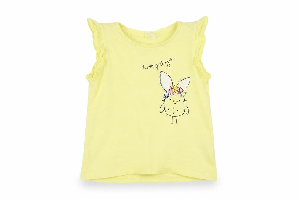 NEXT Girls Yellow   Basic Tank Size 4-5 Years  - chick