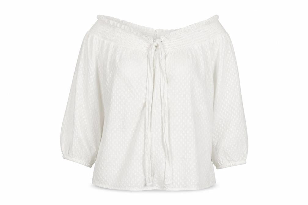 Primark Womens White Polka Dot  Tunic T-Shirt Size 12