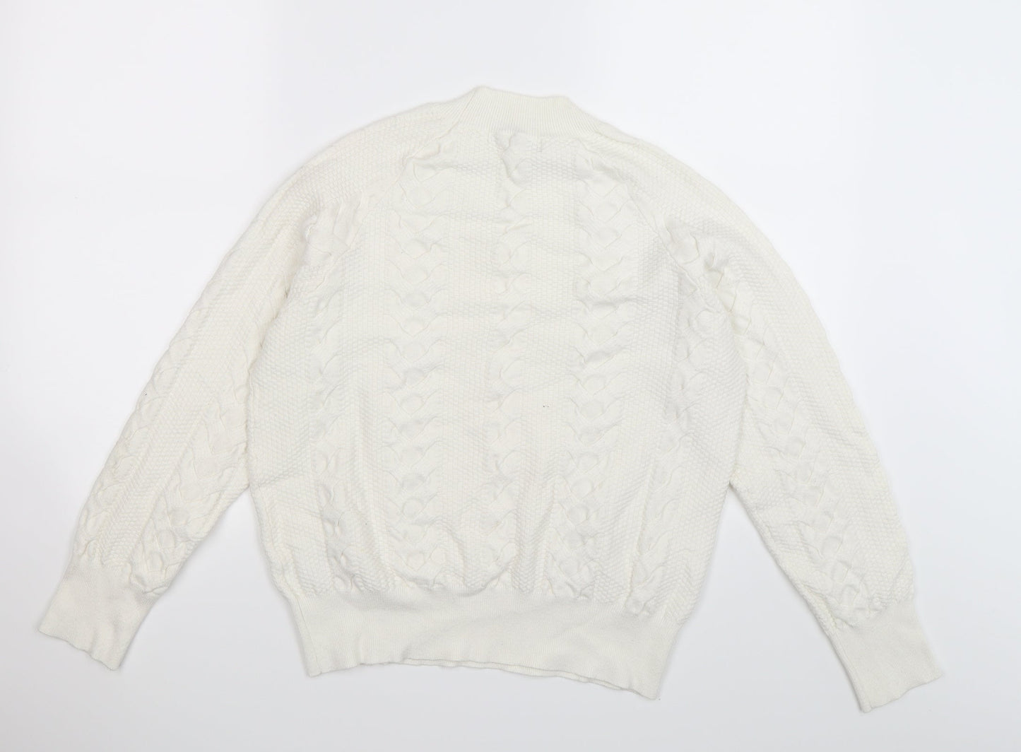Very Womens White  Knit Pullover Jumper Size 14