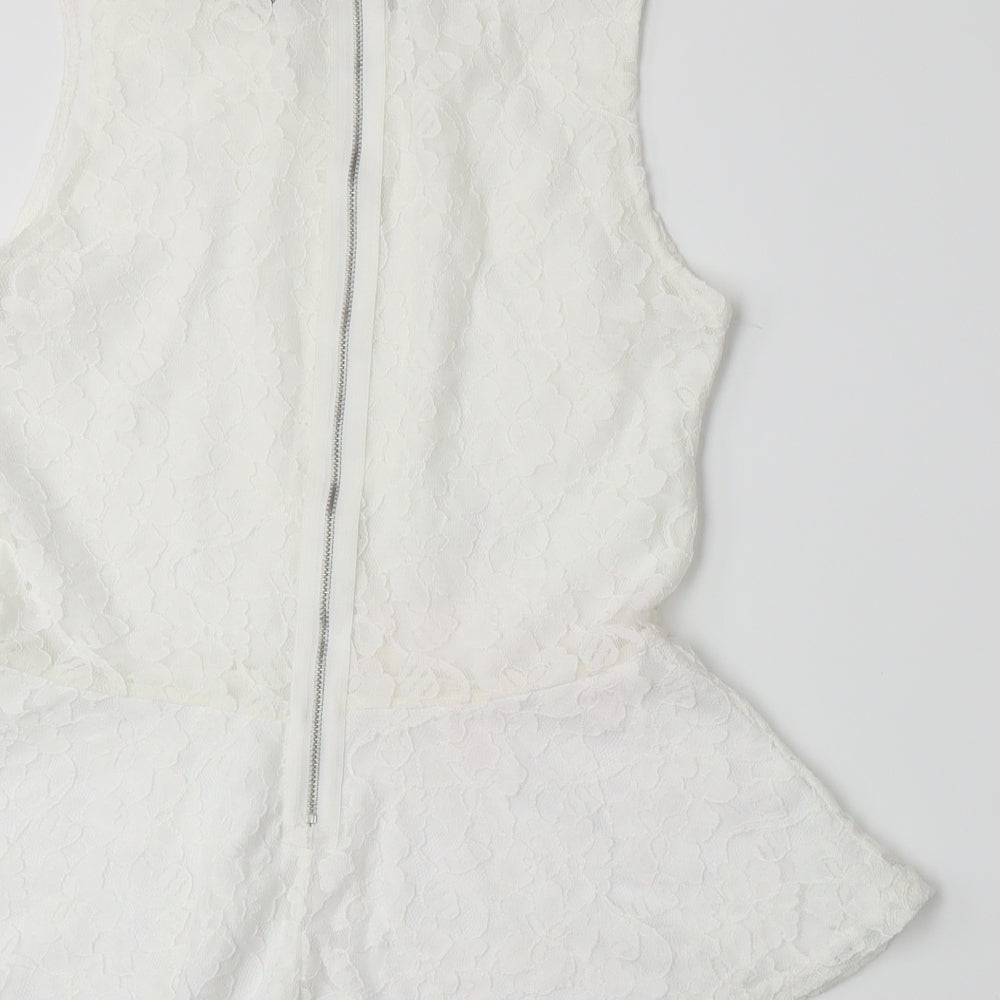 Divided by H&M Womens White   Basic Tank Size M