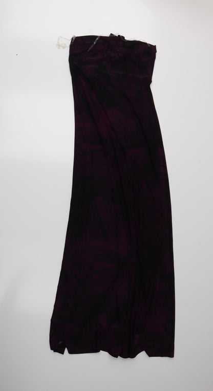 Back view of Miss Posh women’s purple maxi, size UK 10