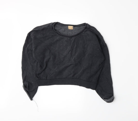 Zara Womens Grey   Pullover Sweatshirt Size S