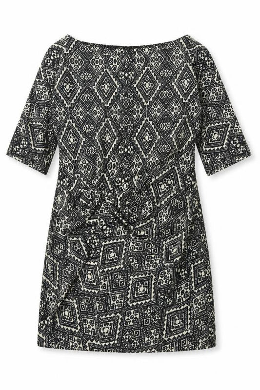 Zara Womens Black Geometric  A-Line  Size M