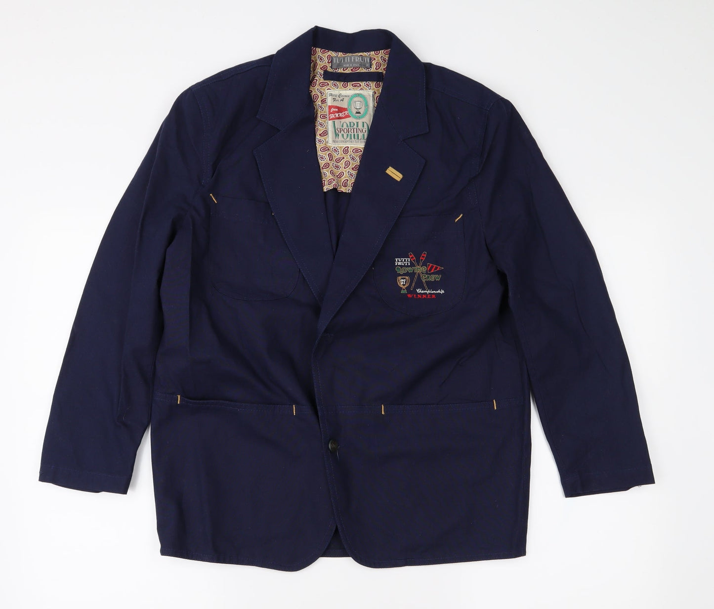 Tutti Frutti Womens Blue   Jacket  Size 14