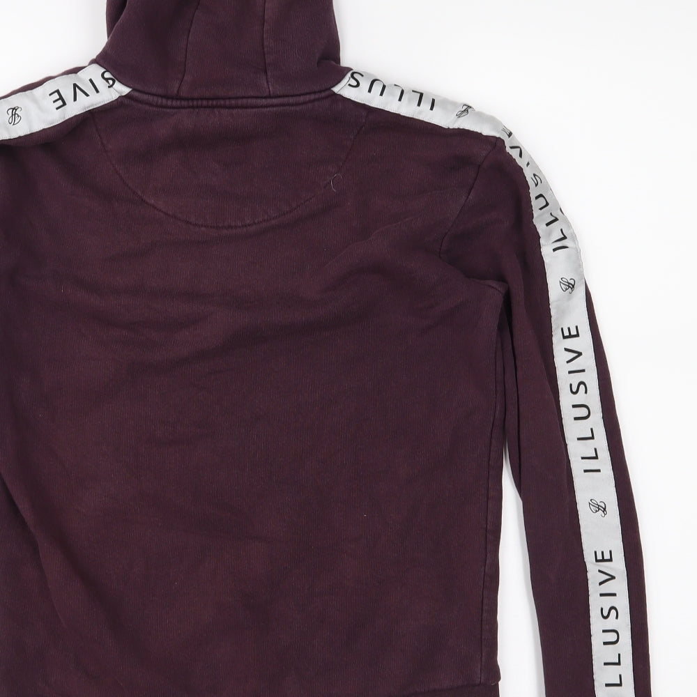 Illusive Girls Purple  Jersey Pullover Hoodie Size 13-14 Years