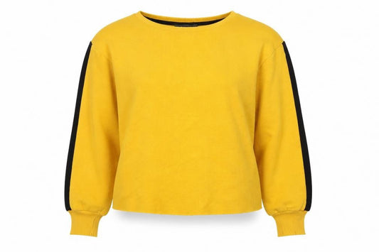 Primark Womens Yellow  Jersey Pullover Sweatshirt Size 8
