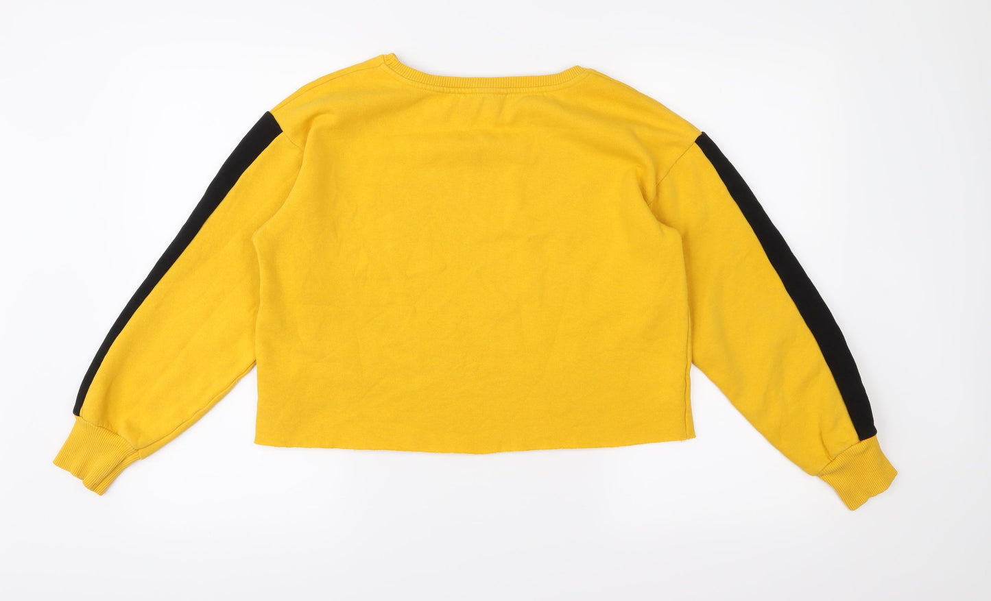 Primark Womens Yellow  Jersey Pullover Sweatshirt Size 8