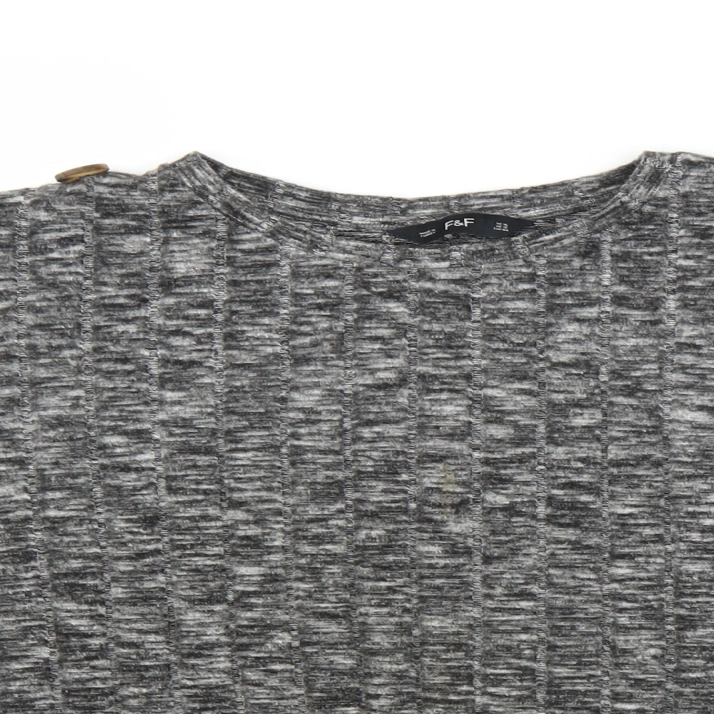 F&F Womens Grey   Pullover Jumper Size 16