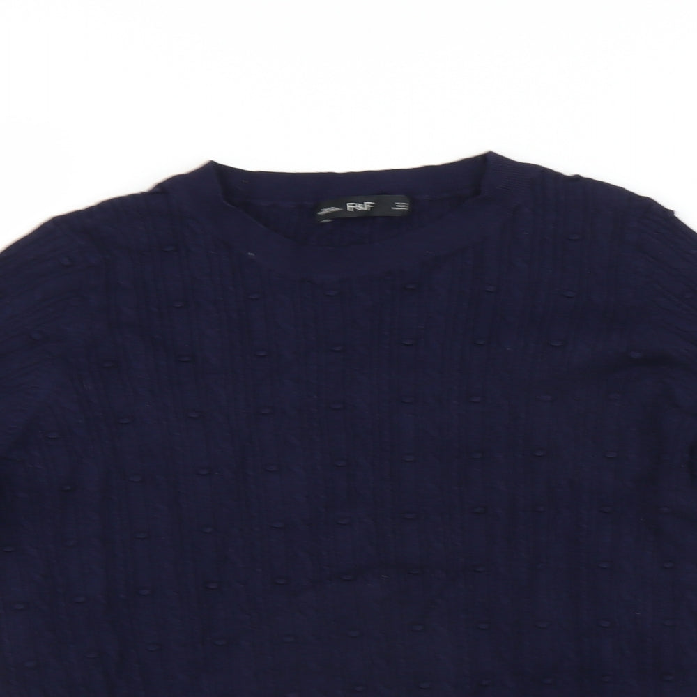 F&F Womens Blue   Pullover Jumper Size 16