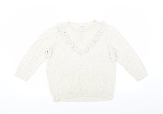 Monsoon Womens Beige   Pullover Jumper Size 14