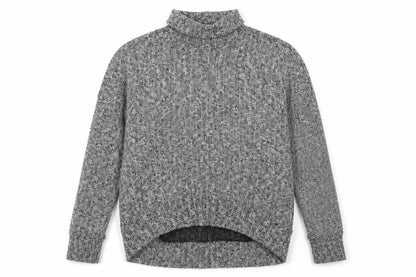 Front view of Topshop women’s grey jumper, size UK 10