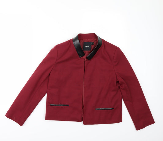 ASOS Womens Red   Jacket  Size 10  - Edge to Edge