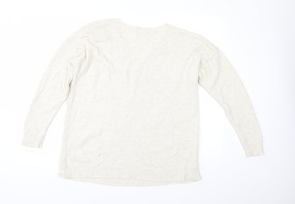 Back view of Topshop women’s beige jumper, size S