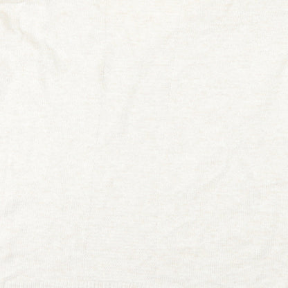 Brand and care label for Topshop women’s beige jumper, size S