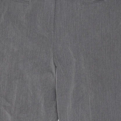 Close-up detail of Classics women’s grey sweatpants, size UK 20, 24-inch leg