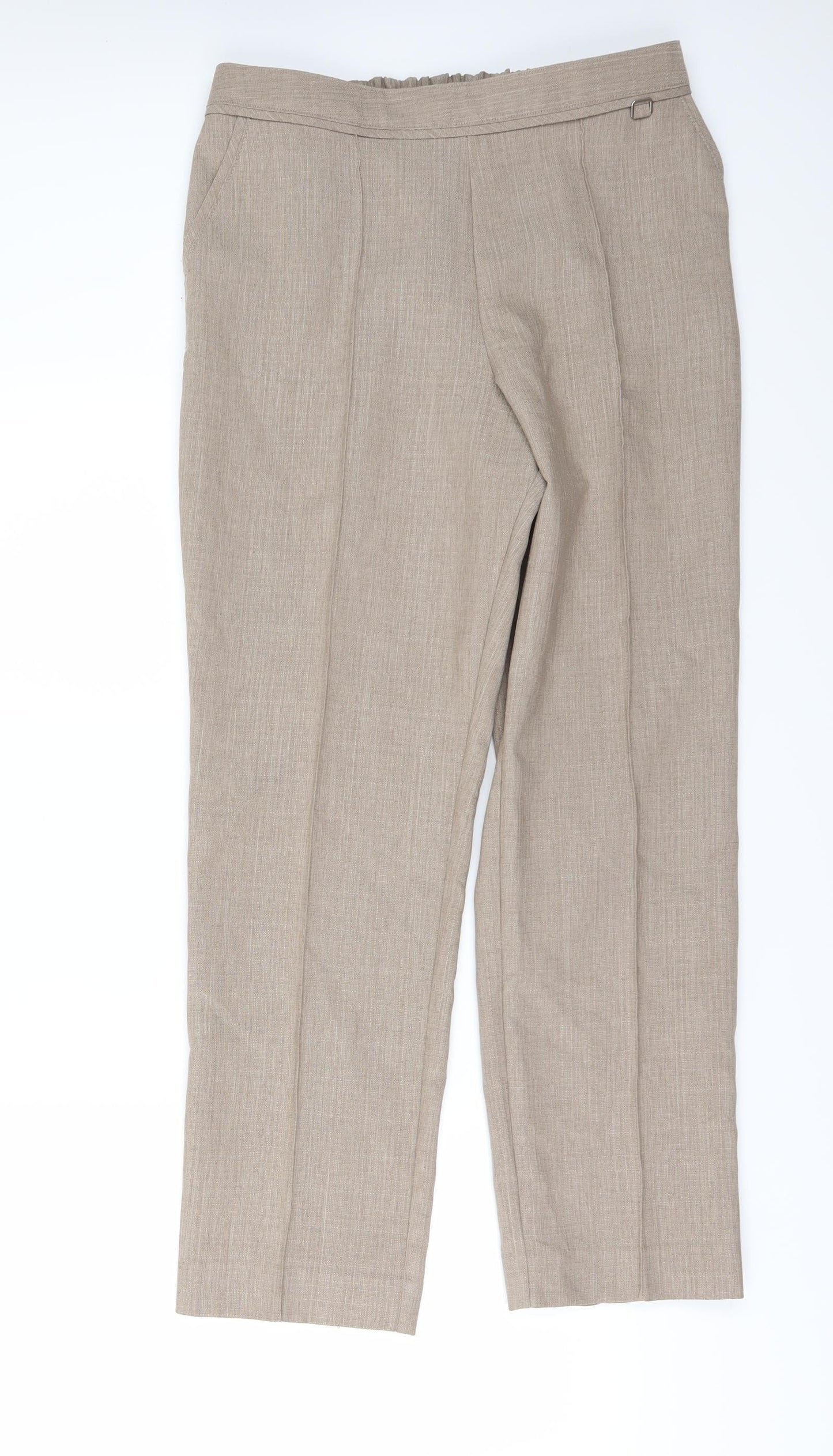 Marks and Spencer Womens Beige   Trousers  Size 34 in L27 in