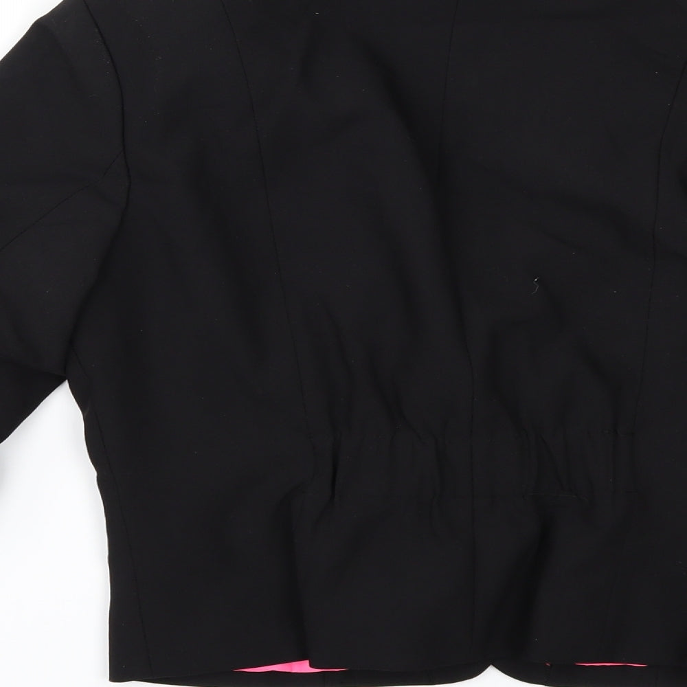 Divided by H&M Womens Black   Jacket  Size 14  - gathered sleeves