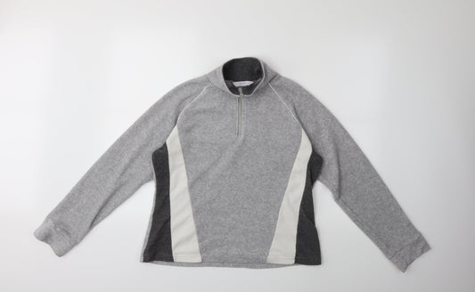 evie Womens Grey  Fleece Jacket  Size 14