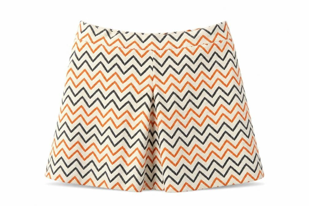 Atmosphere Womens White Striped  Mini Skirt Size 10
