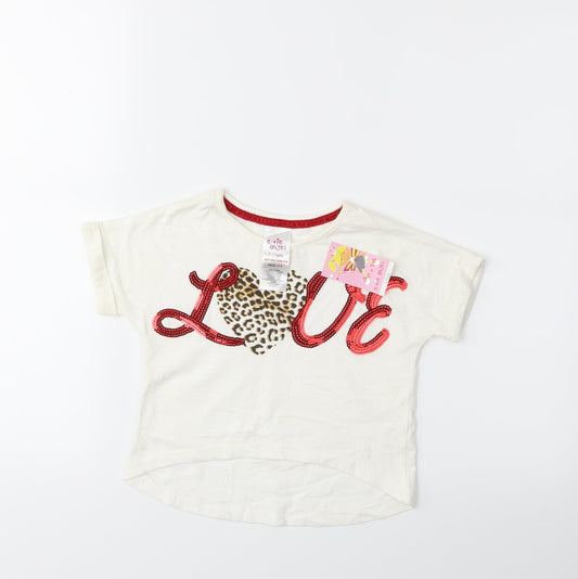evie Baby White   Basic T-Shirt Size 12 Months