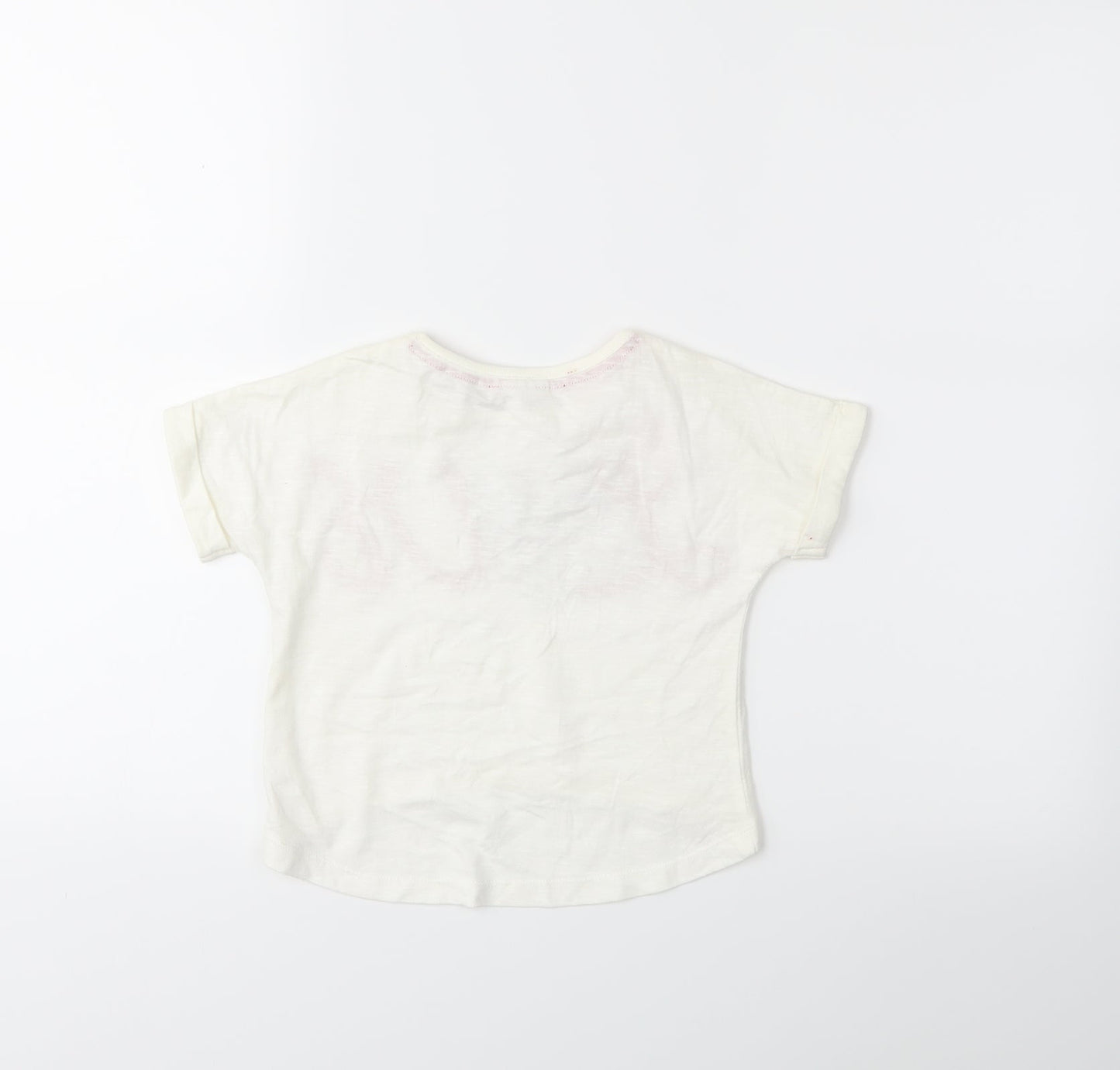 evie Baby White   Basic T-Shirt Size 12 Months