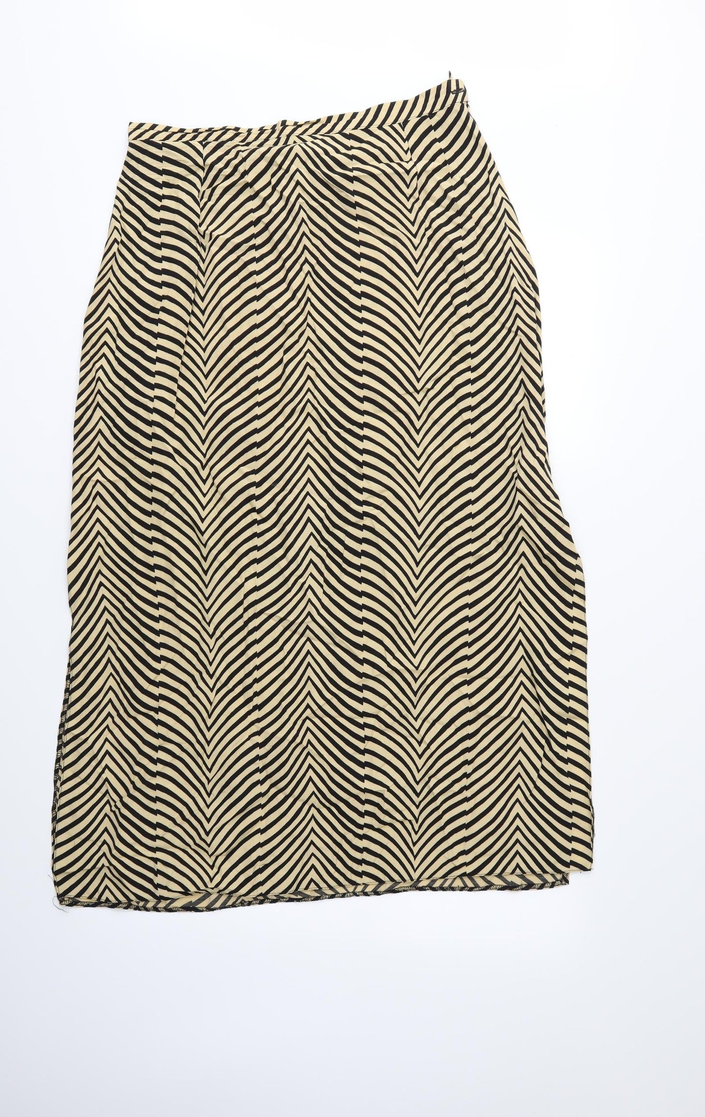 Hamells Womens Beige Animal Print  A-Line Skirt Size 32 in