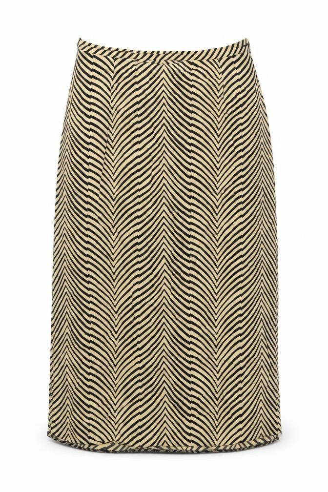 Hamells Womens Beige Animal Print  A-Line Skirt Size 32 in