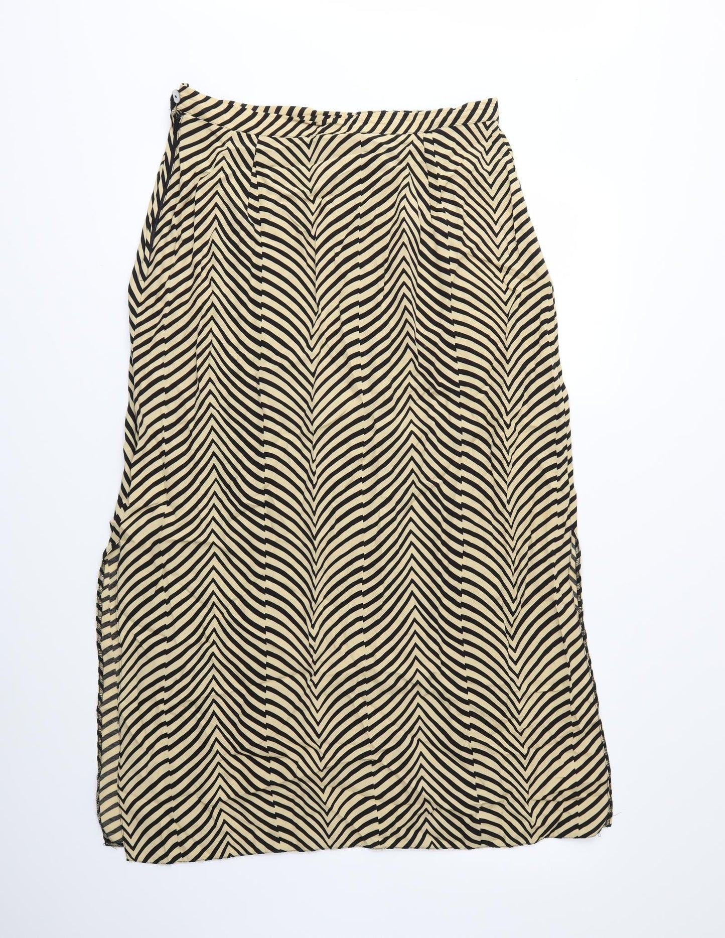 Hamells Womens Beige Animal Print  A-Line Skirt Size 32 in