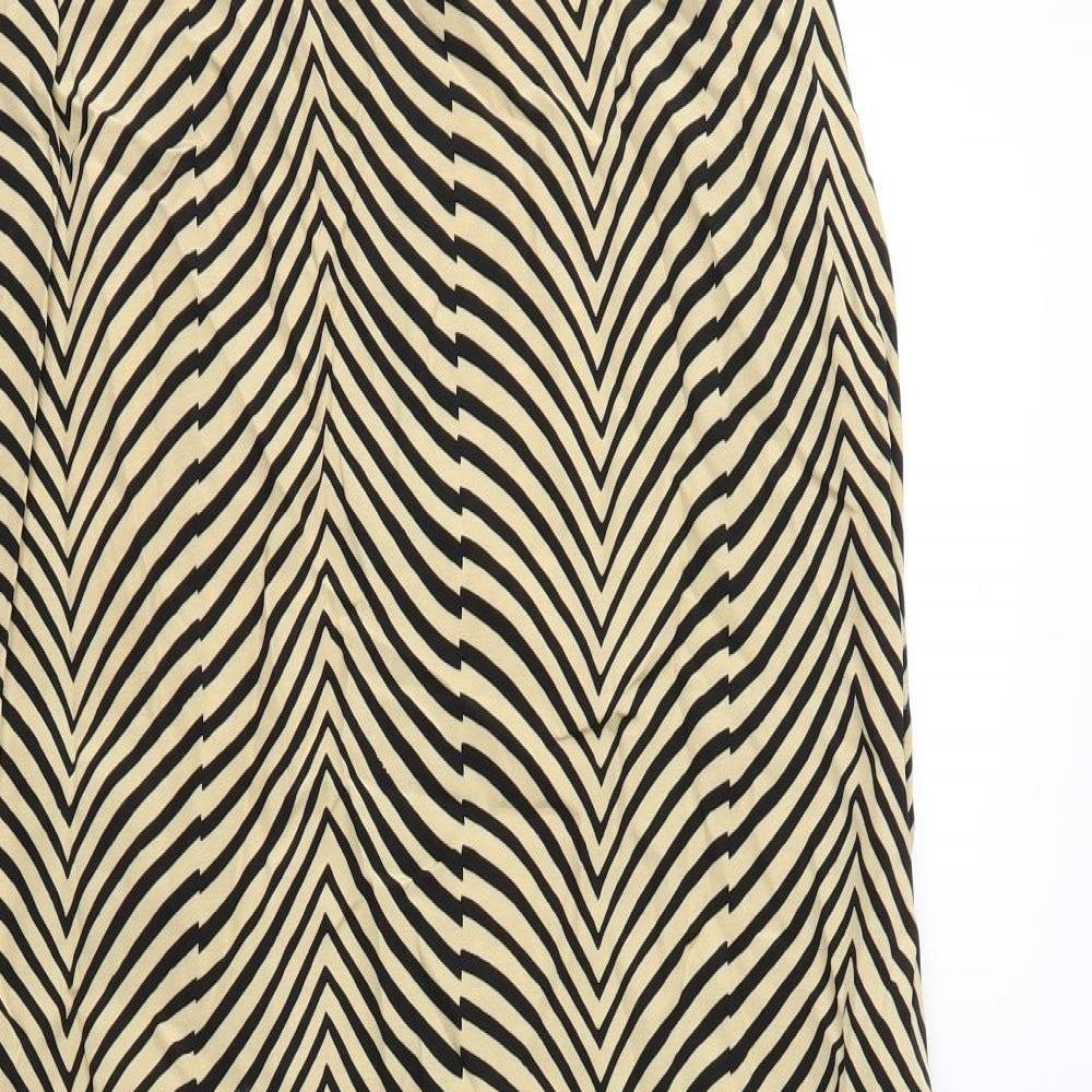 Hamells Womens Beige Animal Print  A-Line Skirt Size 32 in