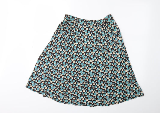pretty vacant Womens Brown Polka Dot  Flare Skirt