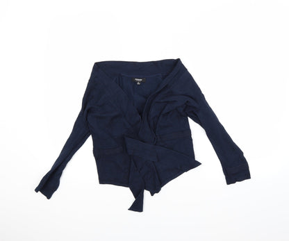 Additional front view of Premise women’s blue cardigan jumper, size XS