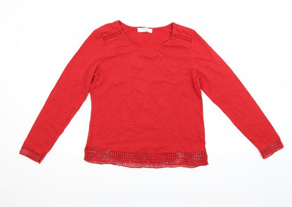 Additional front view of Promod women’s red jumper, size M