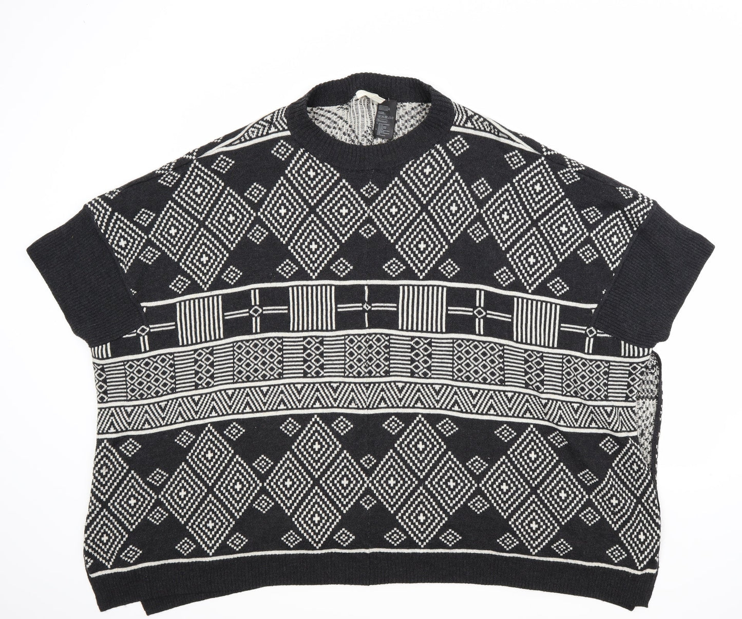 H&M Womens Black   Pullover Jumper One Size