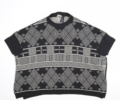 Additional front view of H&M women’s black jumper one size