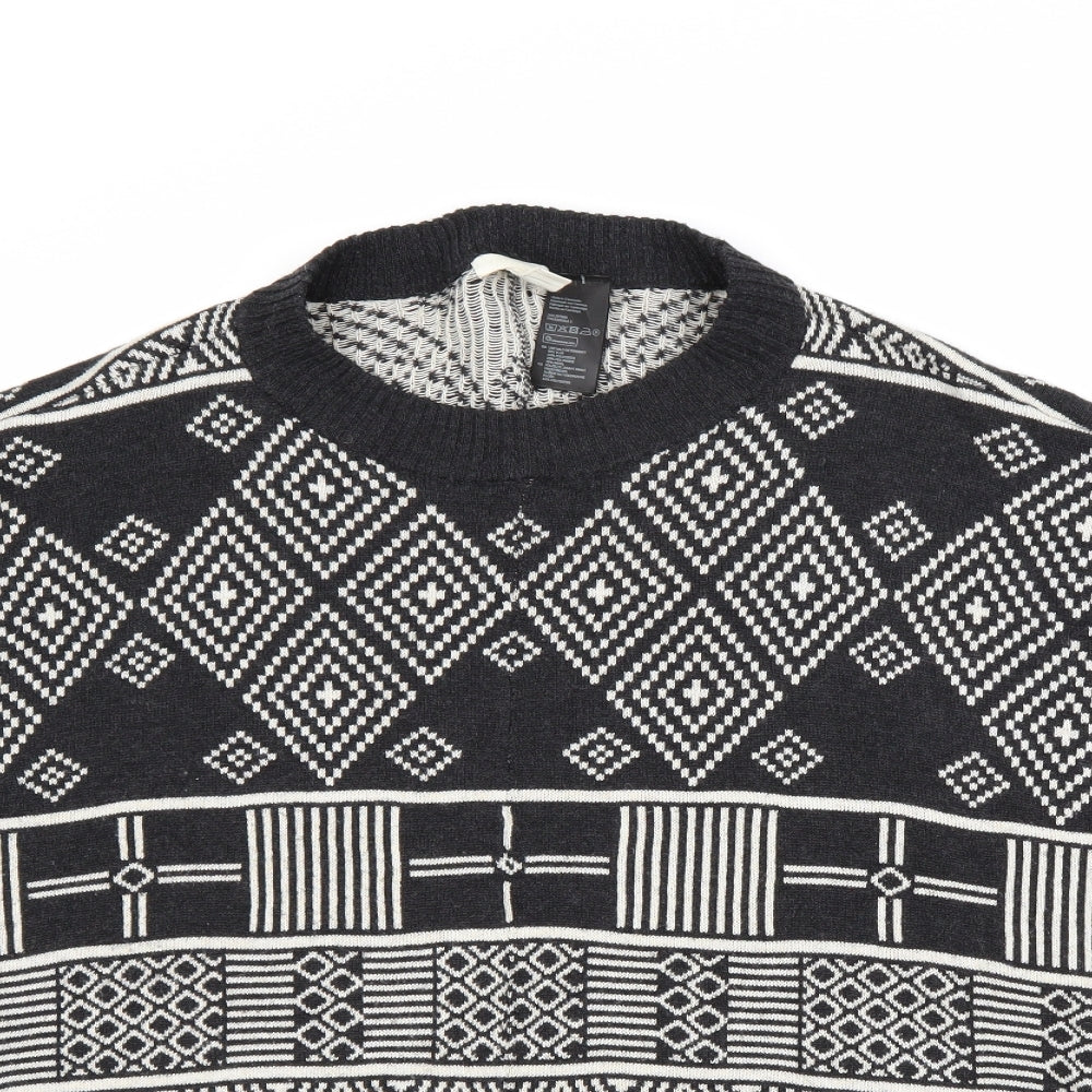 H&M Womens Black   Pullover Jumper One Size