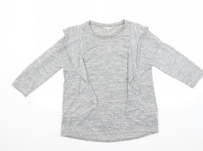 Additional front view of Red Herring women’s grey jumper, size UK 10
