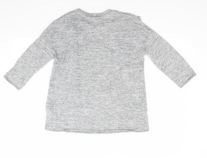 Back view of Red Herring women’s grey jumper, size UK 10