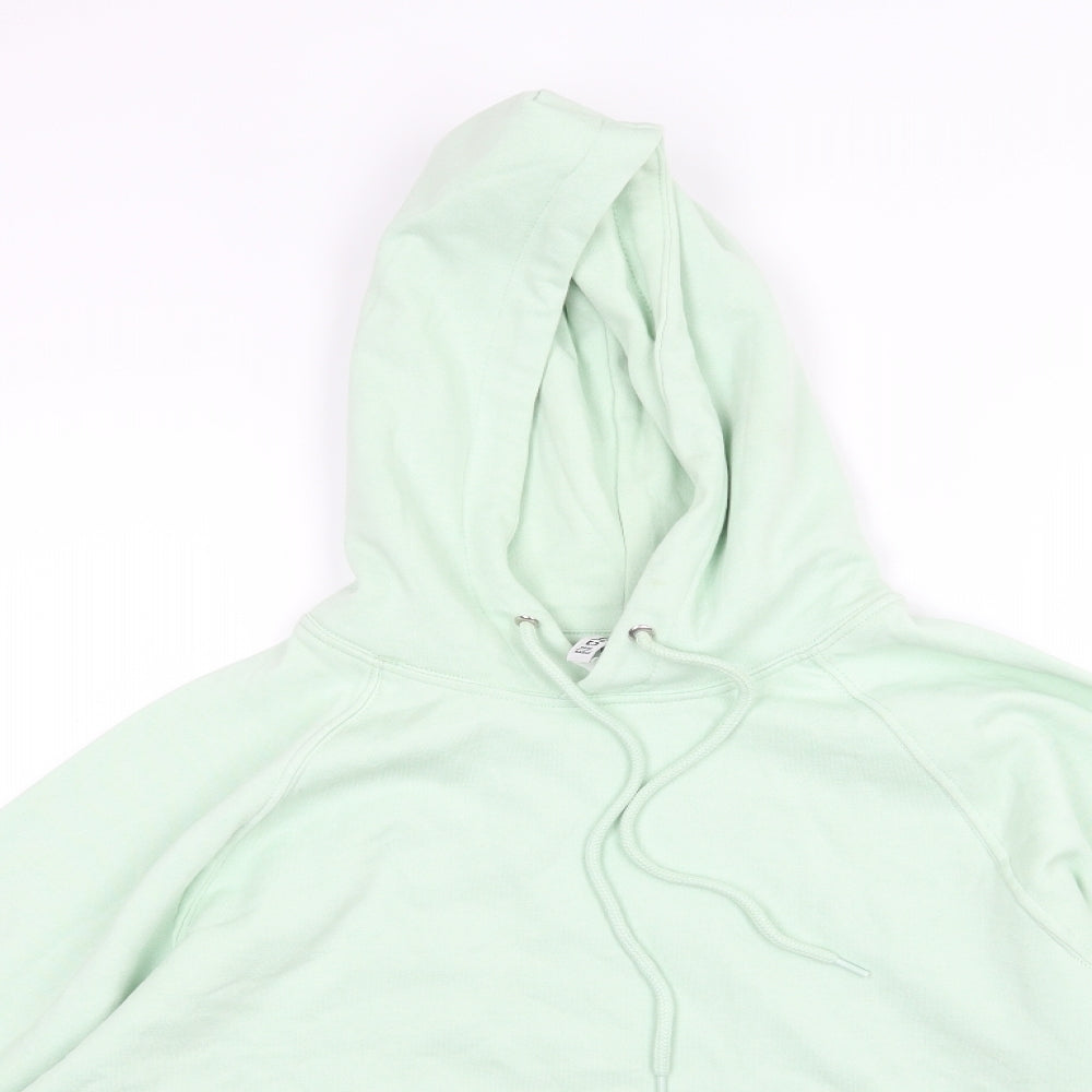 Divided by H&M Womens Green  Jersey Pullover Hoodie Size S