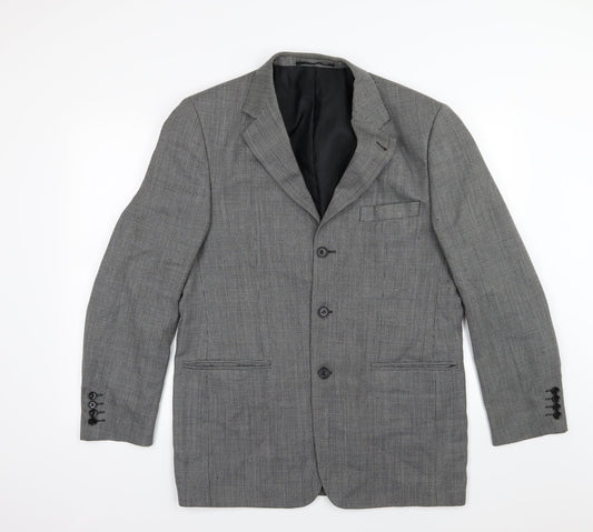 Conberti Mens Grey   Jacket Suit Jacket Size 40
