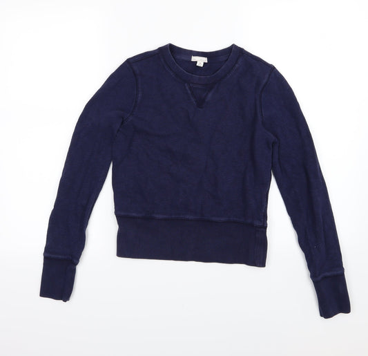 Gap Womens Blue  Jersey Pullover Sweatshirt Size XS